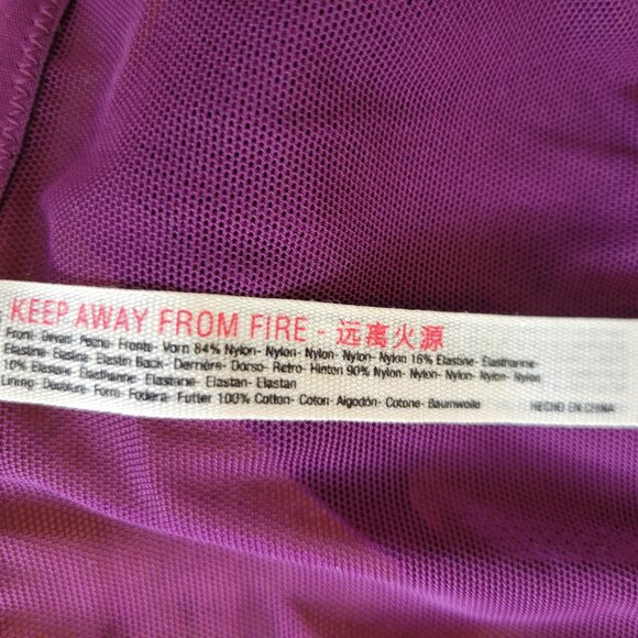 NWOT Free People Intimately Size M  Burgundy Mesh/Lace Panties - Picture 4 of 4